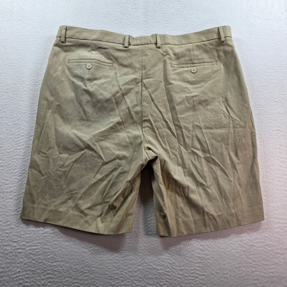 Daniel Cremieux Shorts Mens 42 Khaki Signature Collection Cotton Blend Stretch - Picture 11 of 12